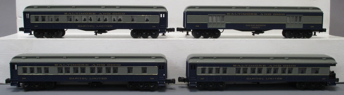 Williams 43451 B&O 60 Ft. Madison Passenger Car Car (Pack of 4)