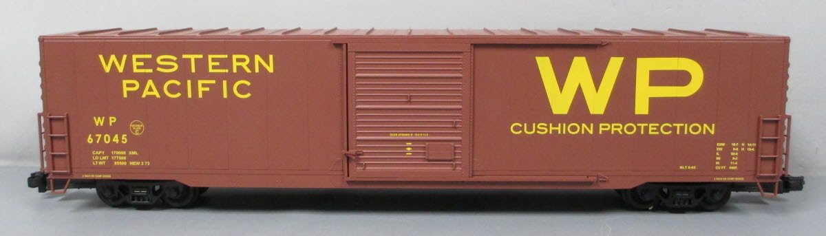 USA Trains R19423A G Scale Western Pacific 60' Steel Boxcar #67044