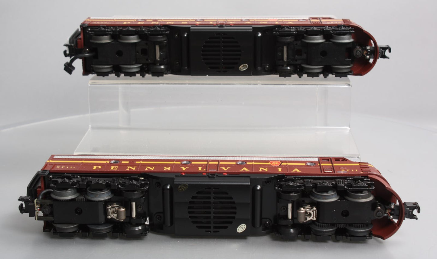 MTH 30-2837-1 Pennsylvania E-8 AA Diesel Engine Set w/PS2 #5711/5809