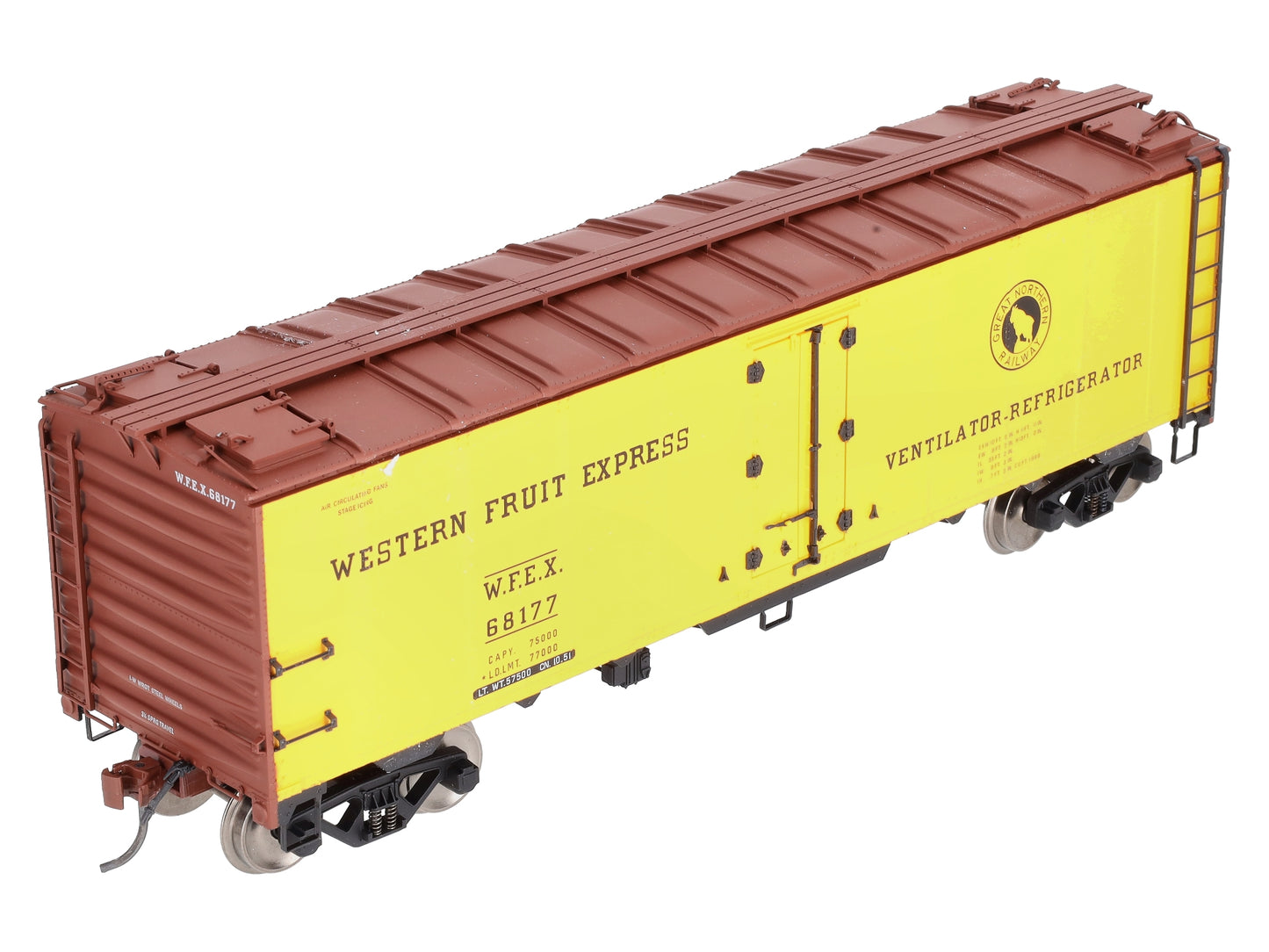 AMS AM32-511 G Western Fruit Express 40' Reefer #68177 - Metal Wheels EX/Box