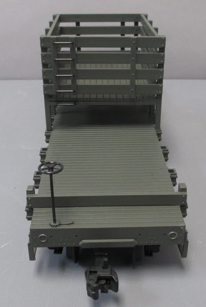 USA Trains R1819 G Great Northern Dark Green Rail and Tie Car