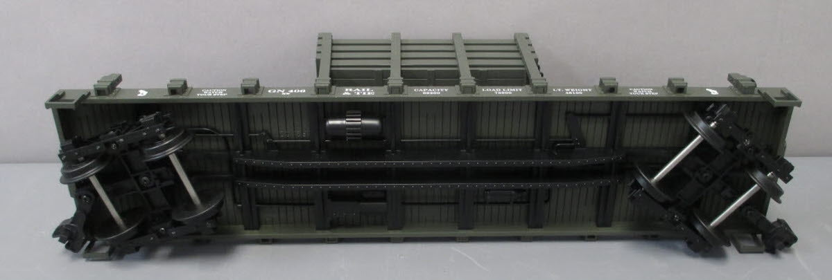 USA Trains R1819 G Great Northern Dark Green Rail and Tie Car