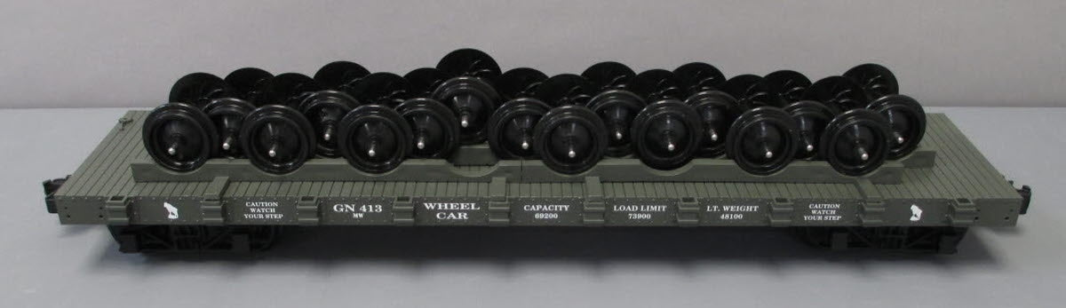 USA Trains R1889 G Great Northern Dark Green Wheel Car