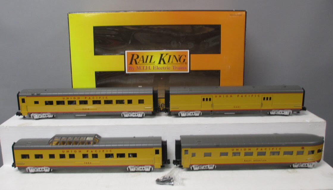 MTH 30-67438 O Union Pacific 60’ Streamlined ABS Passenger Set (Set of 4)