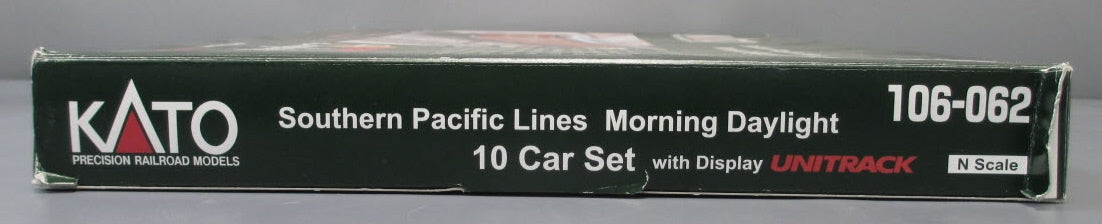 Kato 106-062 N Scale Southern Pacific Lines "Morning Daylight" Passenger Car Set