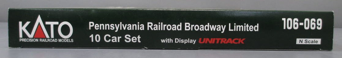 Kato 106069 N Kato RR Broadway Limited 10-Car Passenger Car Set