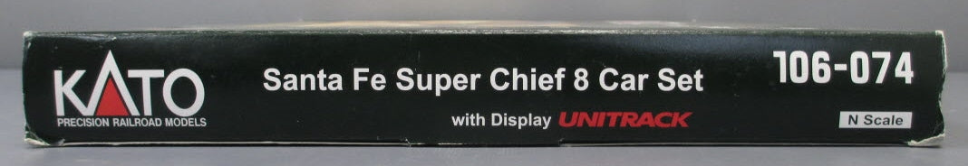 Kato 106-074 N Scale Santa Fe Super Chief Passenger Cars (Set of 8)