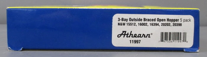 Athearn 11997 N Norfolk & Western 40' 3-Bay Rib Hopper with Load 1963 #2 (5)