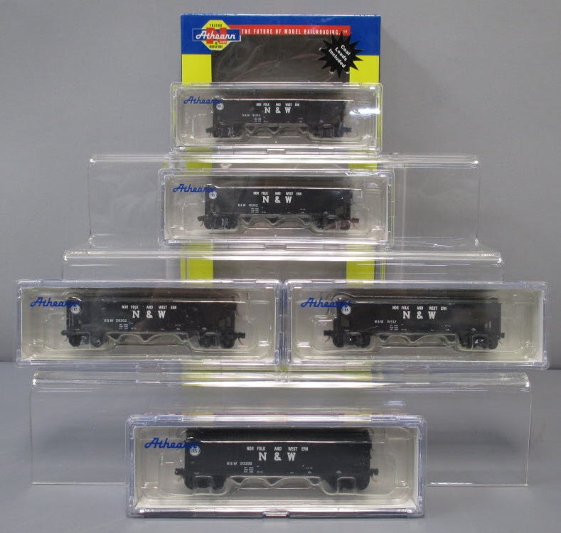 Athearn 11997 N Norfolk & Western 40' 3-Bay Rib Hopper with Load 1963 #2 (5)
