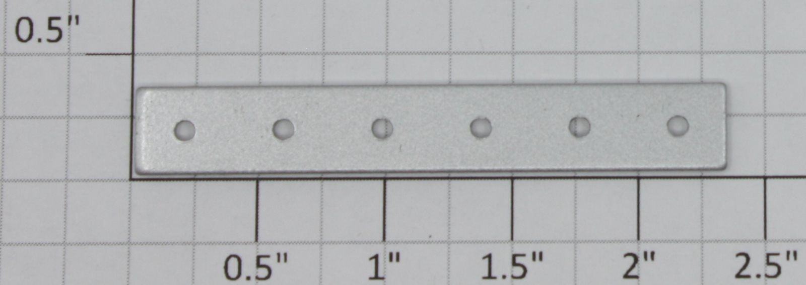 K-Line K41816-M002R1 Silver Steel Bar with 6 Holes
