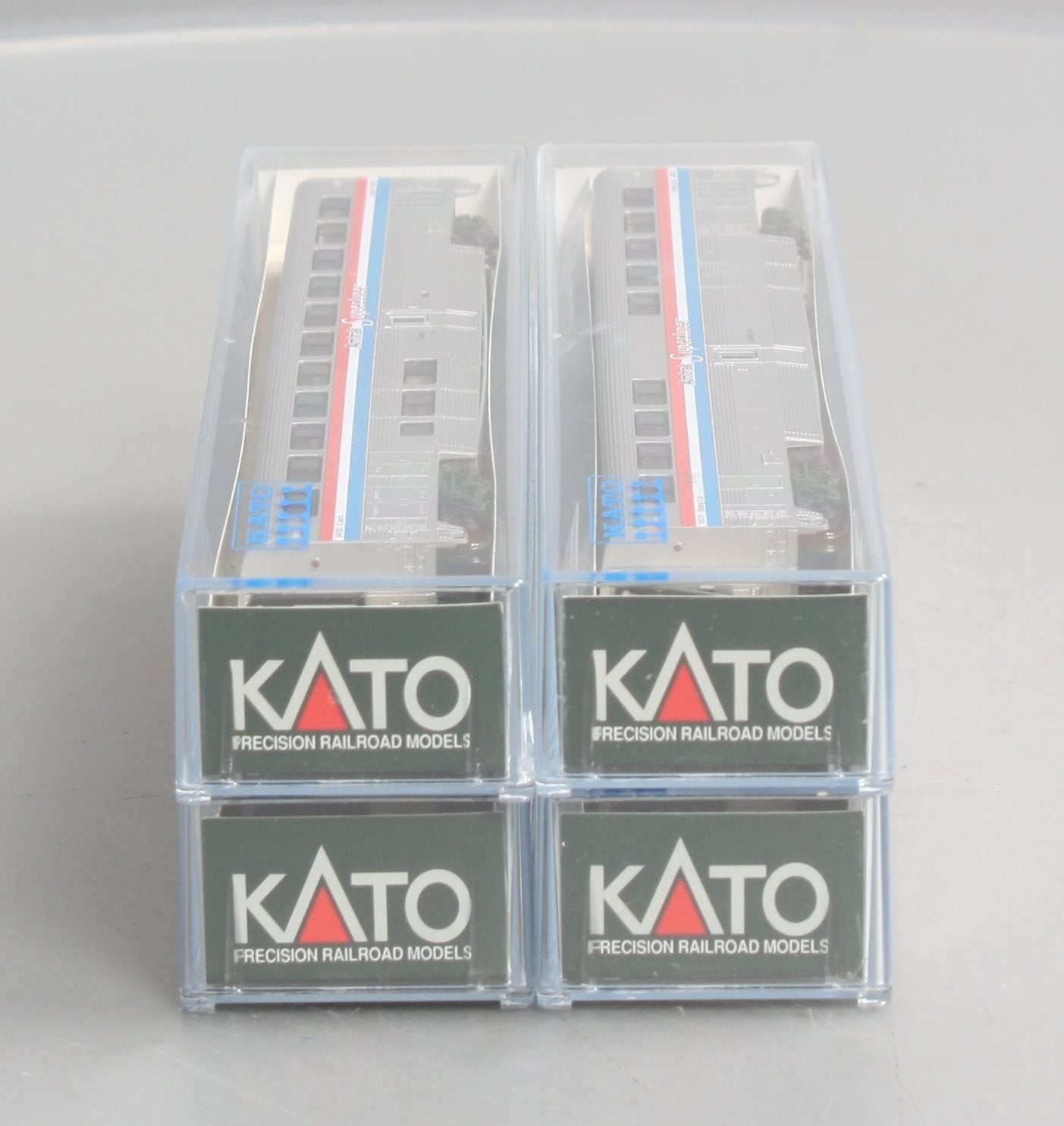 Kato 106-3501 N Amtrak Superliner Phase III Passenger Cars - Set A (Set of 4)