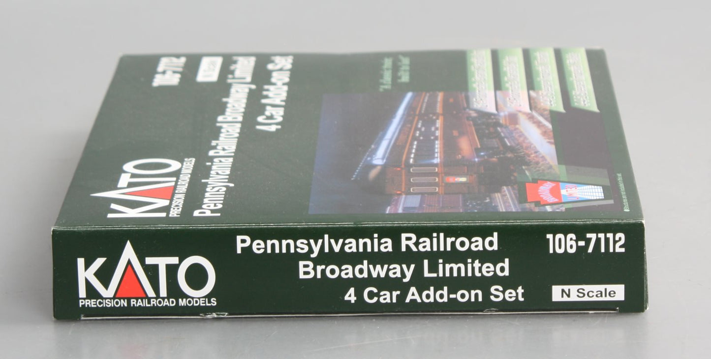 Kato 106-7112 N Pennsylvania Broadway Limited Add-On (Set of 4)