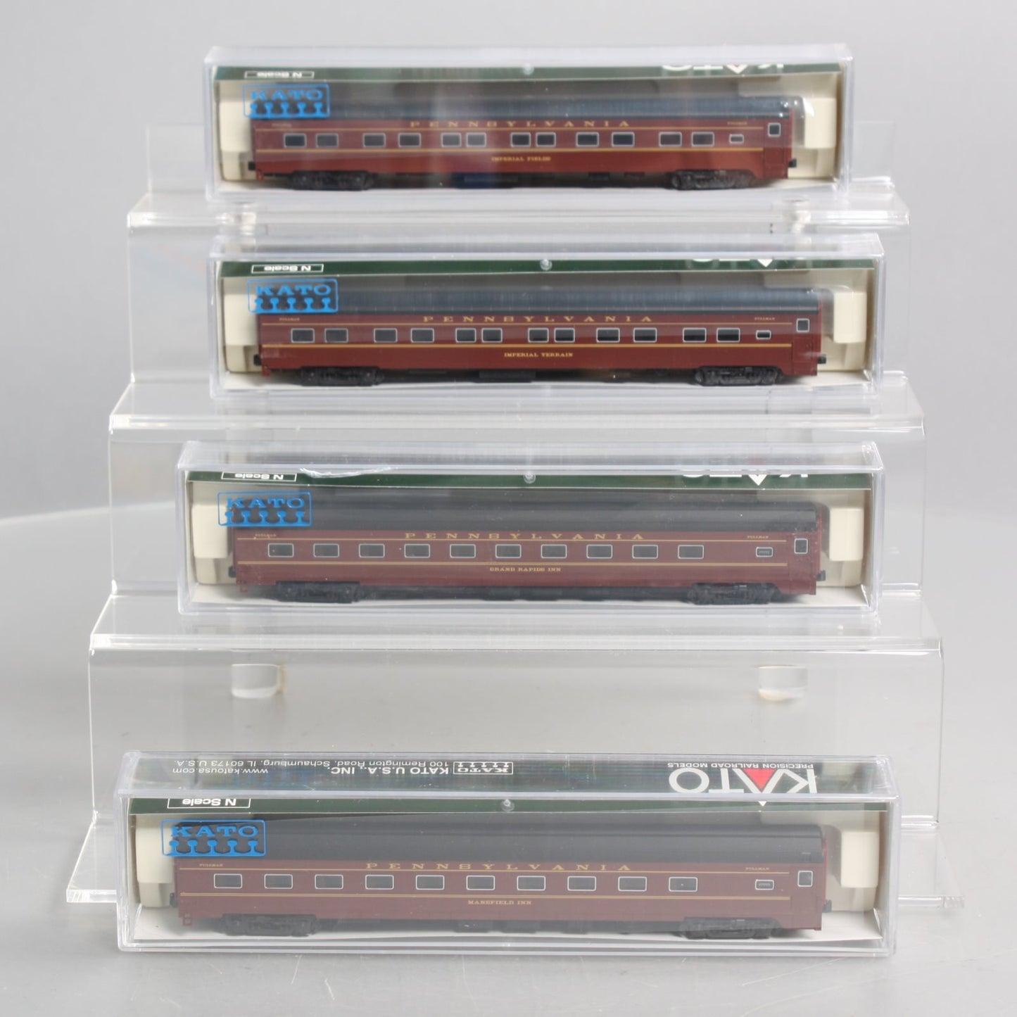 Kato 106-7112 N Pennsylvania Broadway Limited Add-On (Set of 4)