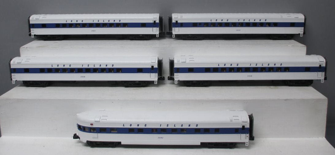 MTH 20-65201 O Long Island 70' Smooth Streamlined Passenger Car Set (Set of 5)