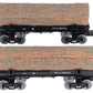 Lionel 1926590 O NY and Penna Skeleton Log Car B (Pack of 2)