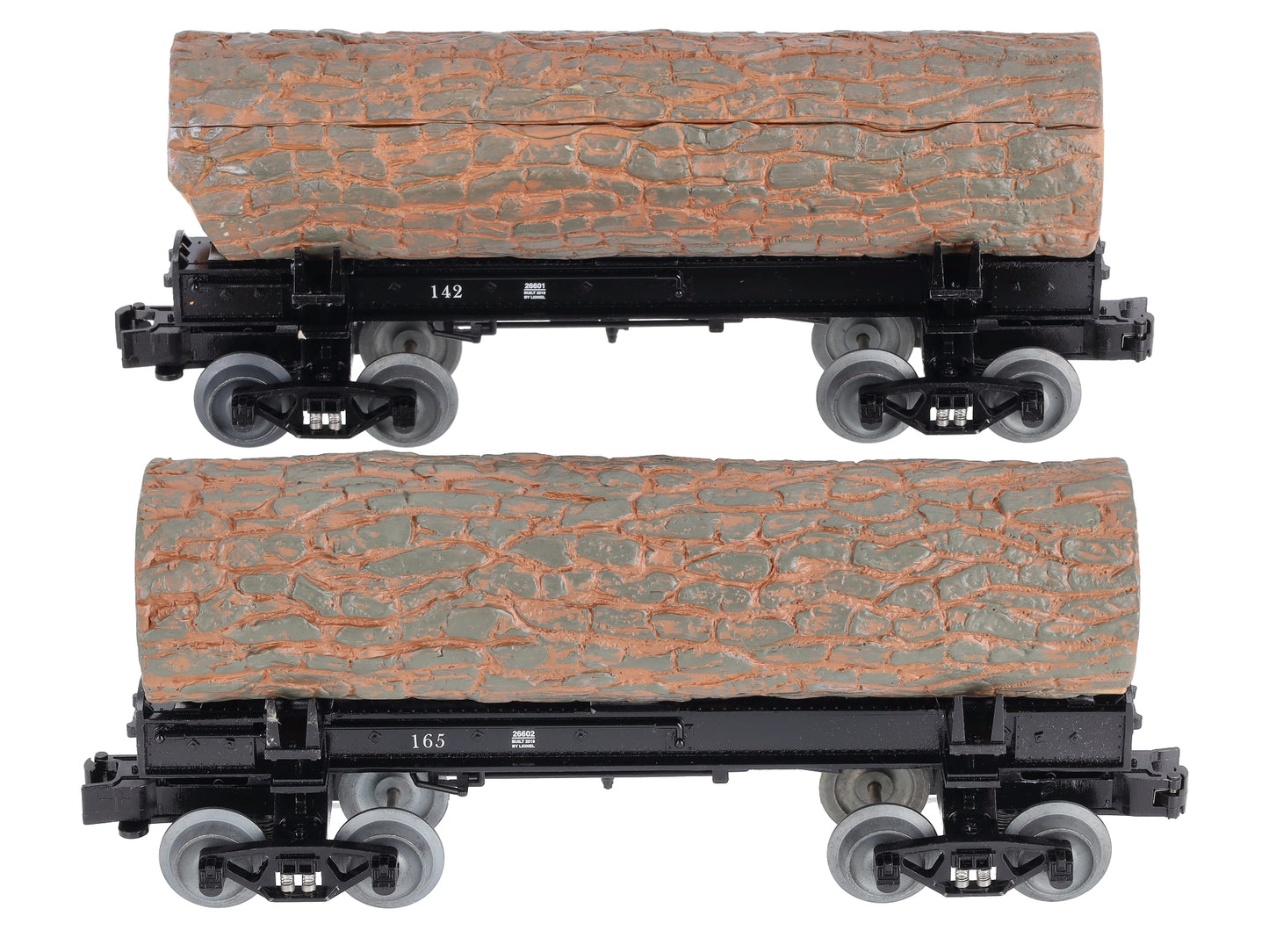Lionel 1926600 O Skeleton Log Cars 142, 165 (Pack of 2)