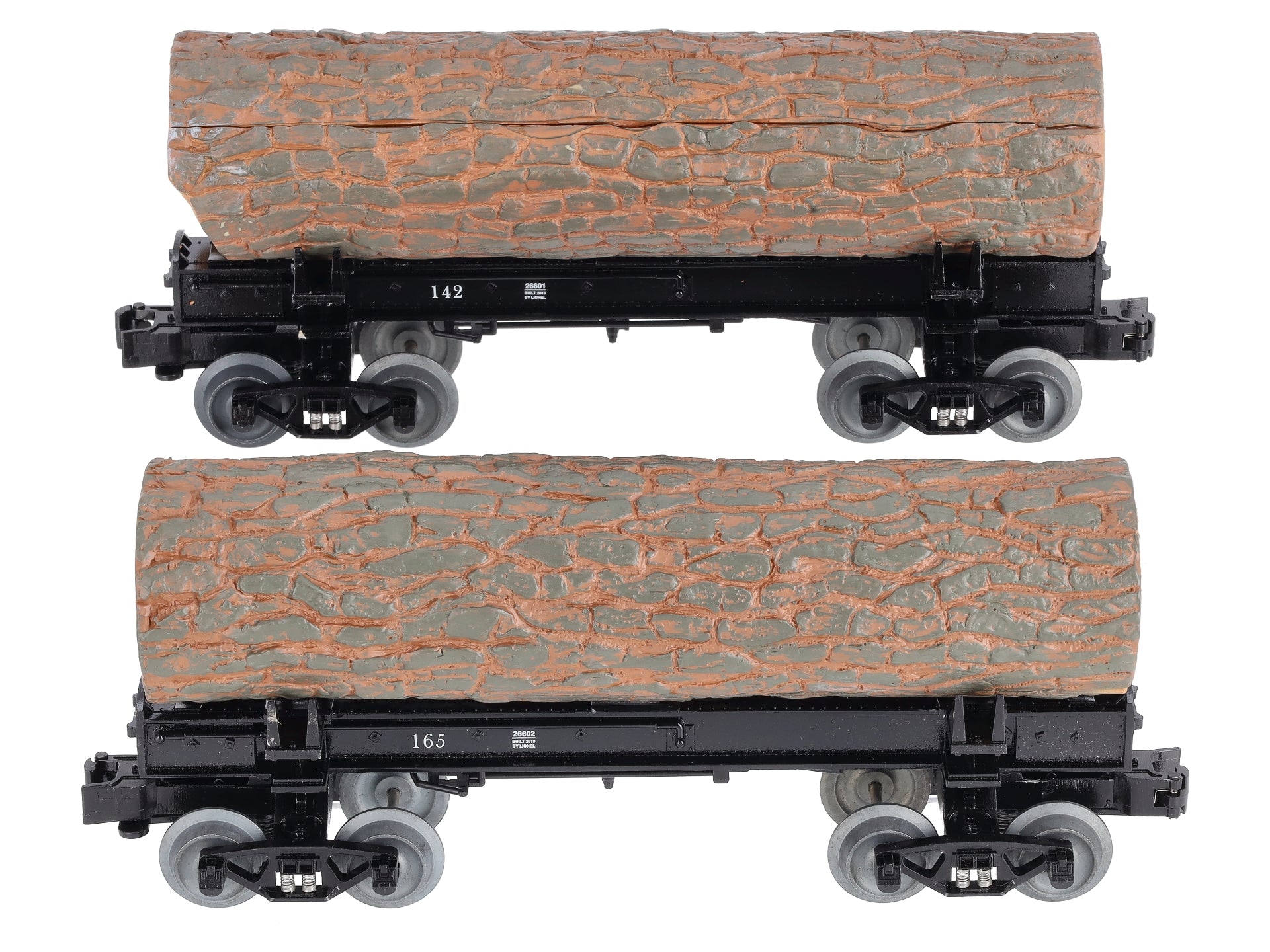 Lionel 1926600 O Skeleton Log Cars 142, 165 (Pack of 2)