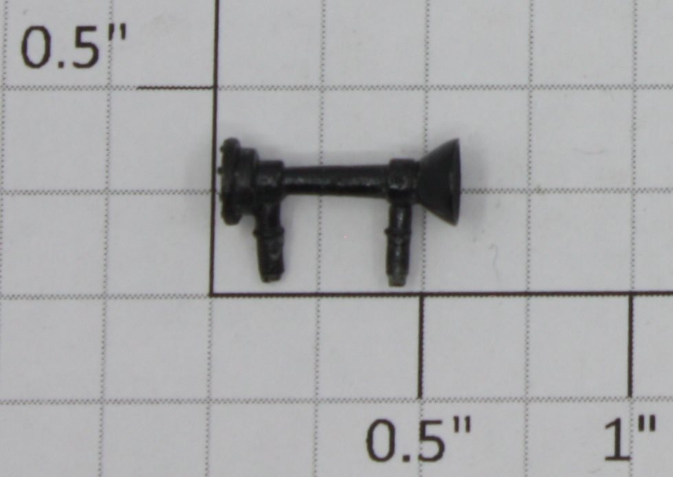 K-Line K2500-M026 2-Pin Mounting Blackened Metal Horn