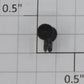 K-Line K2500-M026 2-Pin Mounting Blackened Metal Horn