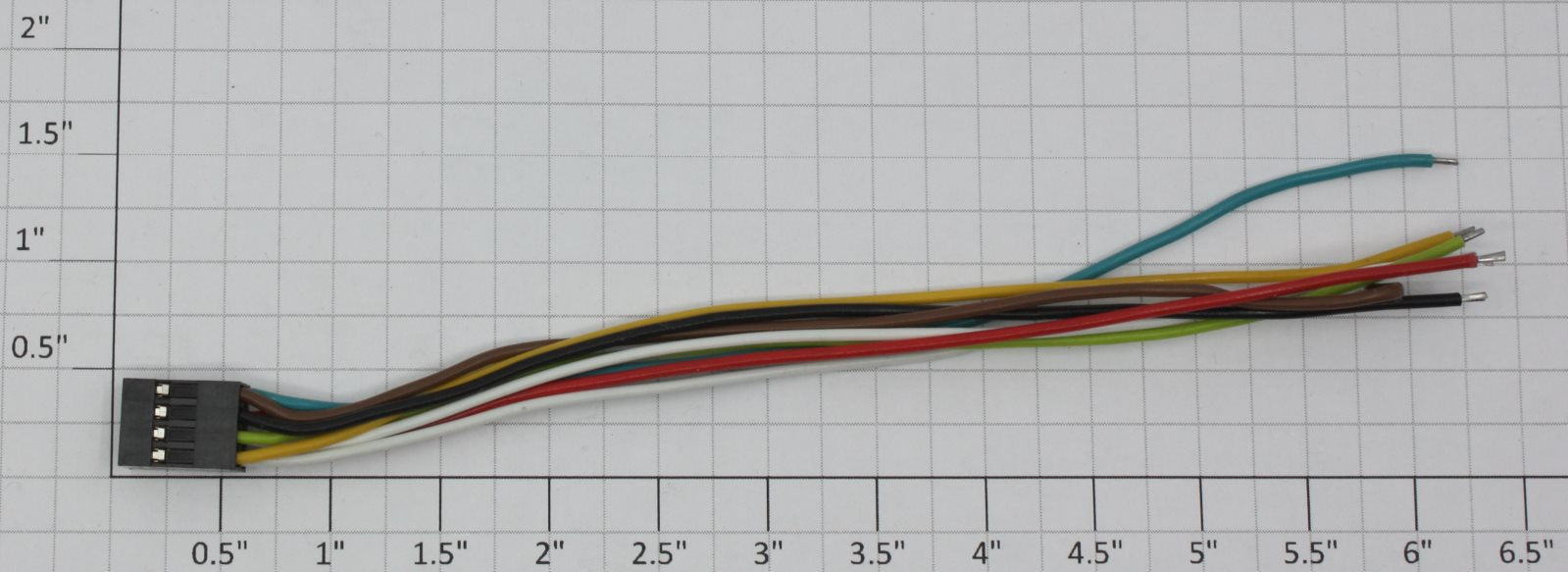 K-Line K2500-X017 8-Pin Male Connector Wiring Harness with 6