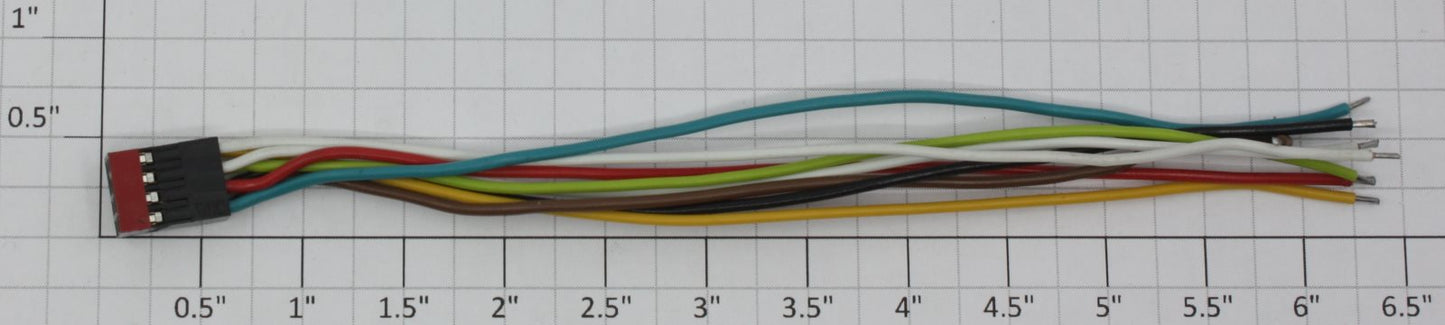 K-Line K2500-X017 8-Pin Male Connector Wiring Harness with 6" Leads