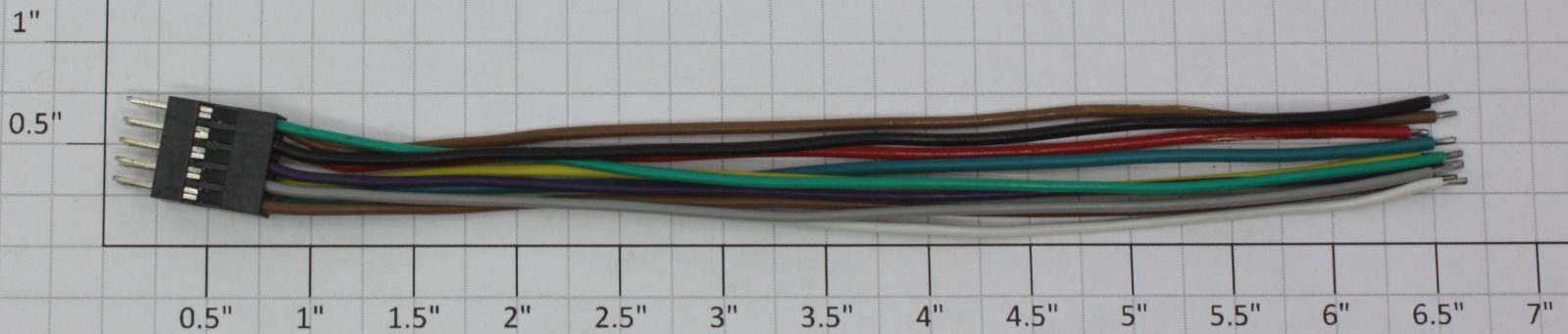 K-Line K2500-X016R1 10-Pin Molex Male Wiring Harness with 6