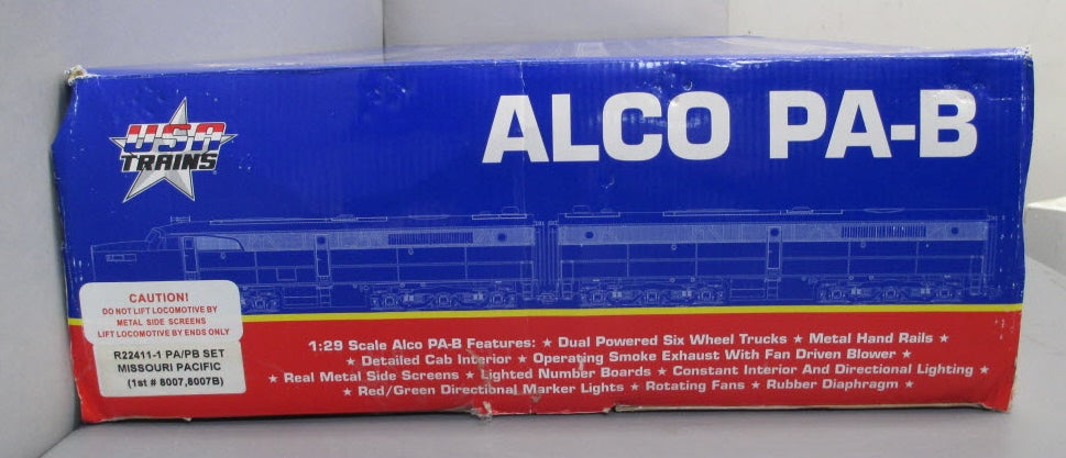 USA Trains 22411 G Missouri Pacific ALCO PA-1 & PB-1 Diesel Locomotive Set