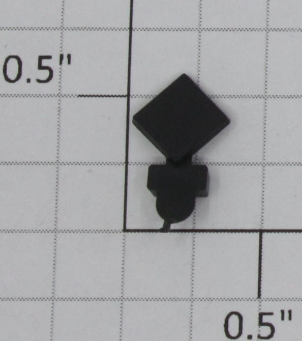 K-Line K6300-7 Blank Black Plastic Placard