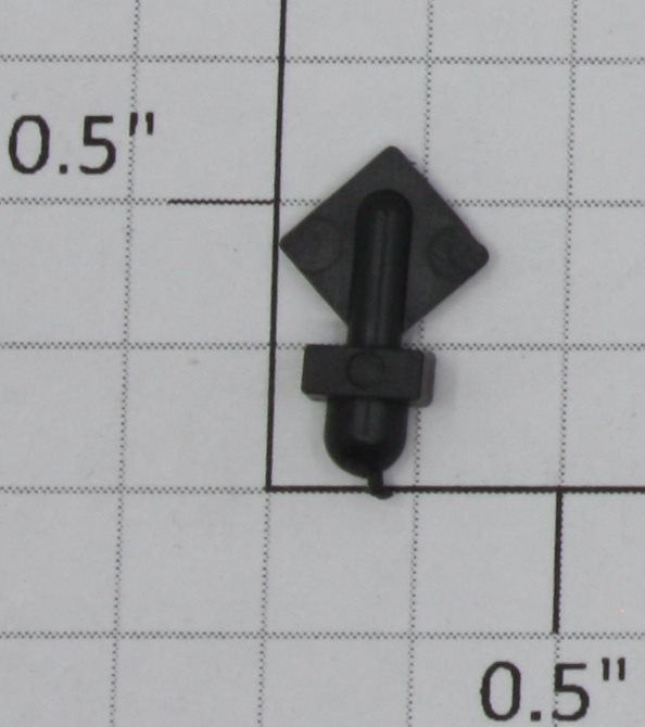 K-Line K6300-7 Blank Black Plastic Placard
