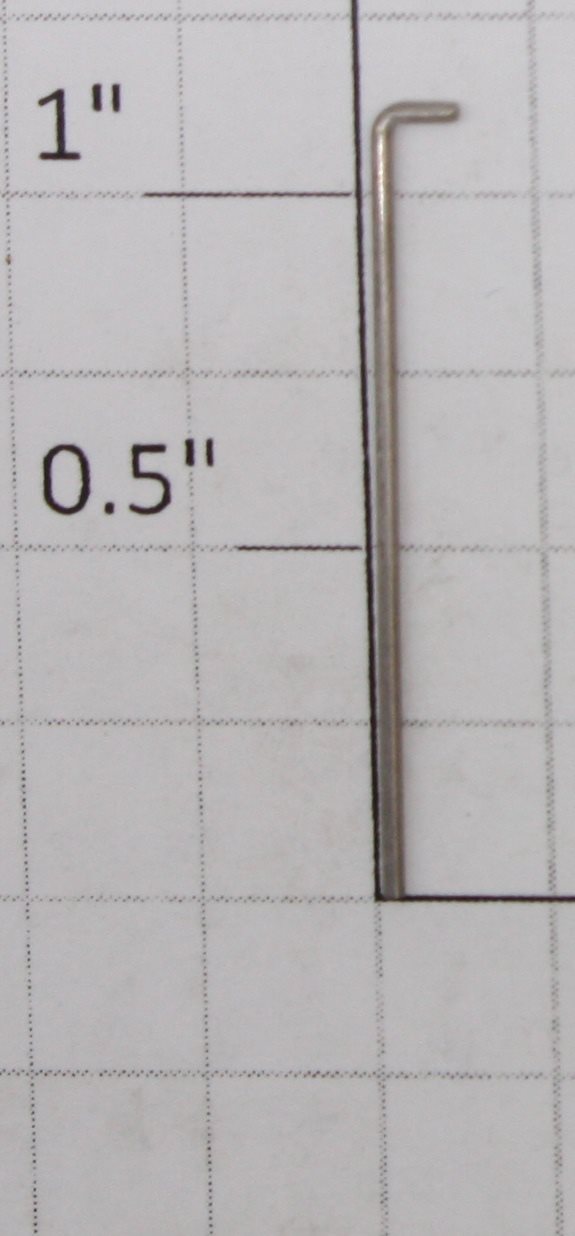 American Flyer 48008-14 Nickel Pantograph Shaft Curved