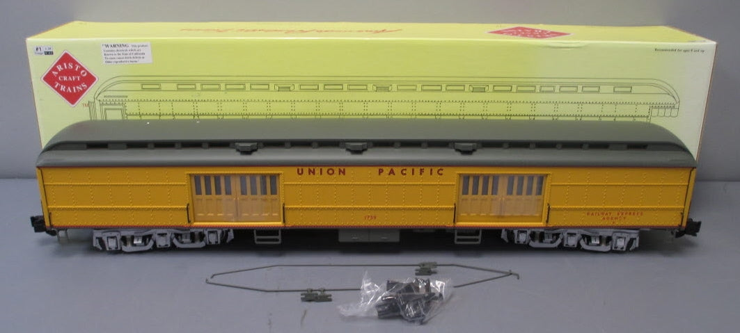 Aristo-Craft 31658 G Scale UP Standard Heavyweight Baggage Car - Metal Wheels