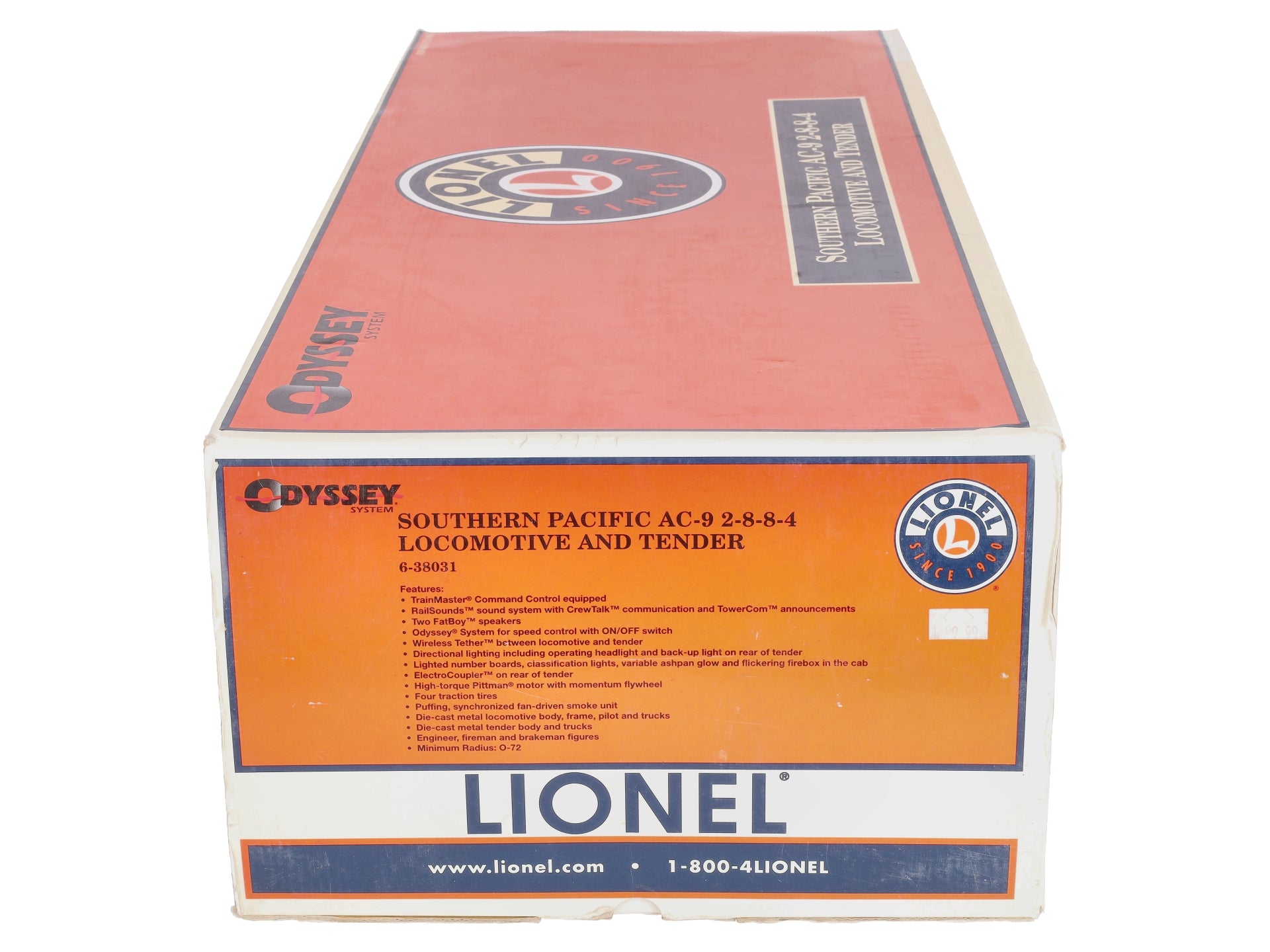 Lionel 6-38031 O Gauge SP AC-9 2-8-8-4 Steam Locomotive & Tender #3809 w/TMCC