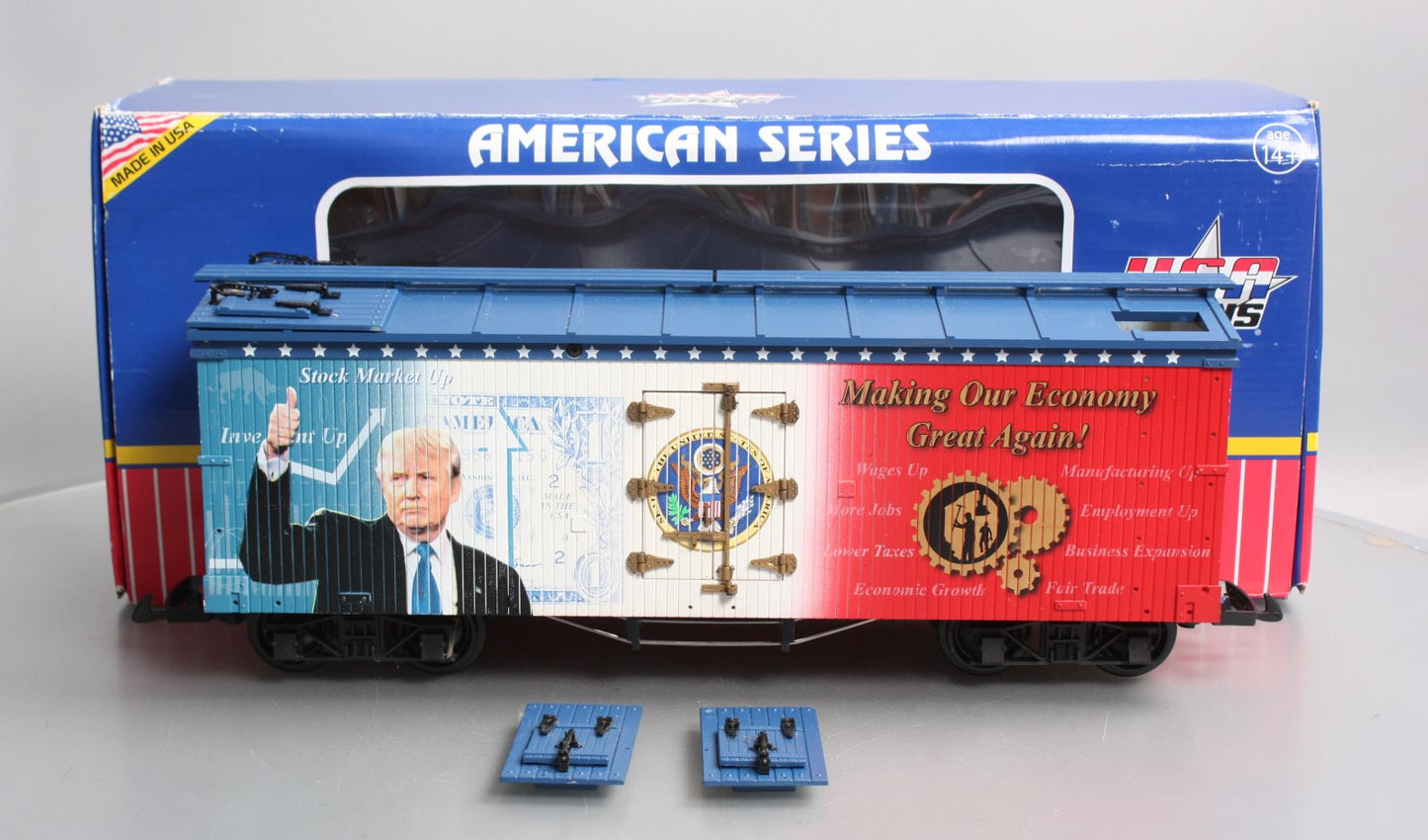 USA Trains R16031 G Making Our Economy Great Again Presidential Boxcar