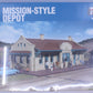 Walthers 933-2920 HO Scale Mission-Style Depot Kit