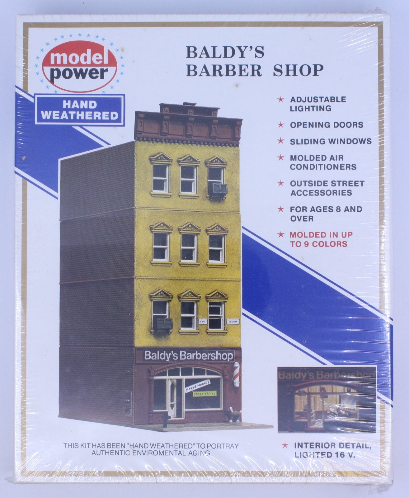 Model Power 472 Baldy's Barber Shop Building Kit