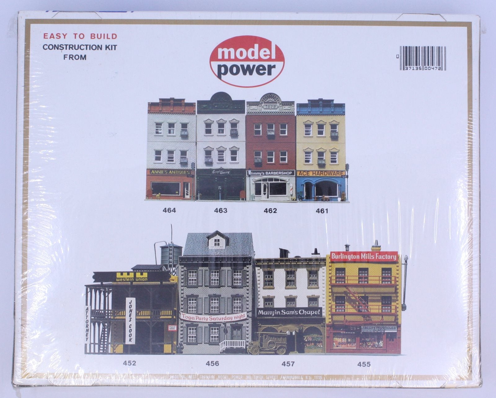 Model Power 472 Baldy's Barber Shop Building Kit