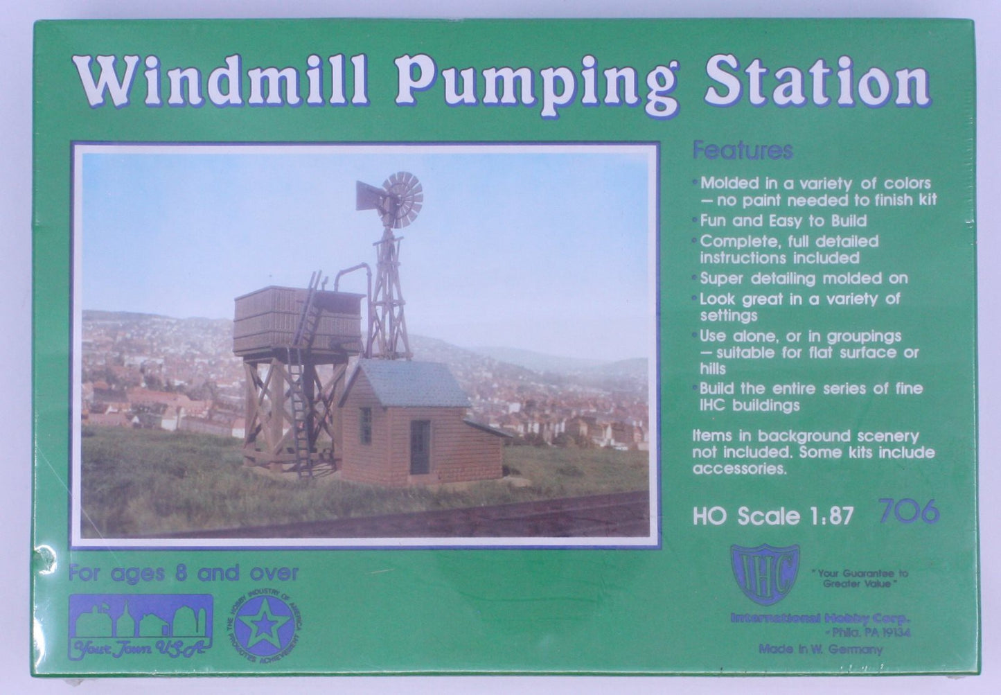 IHC 706 HO Scale Windmill Pumping Station Building Kit