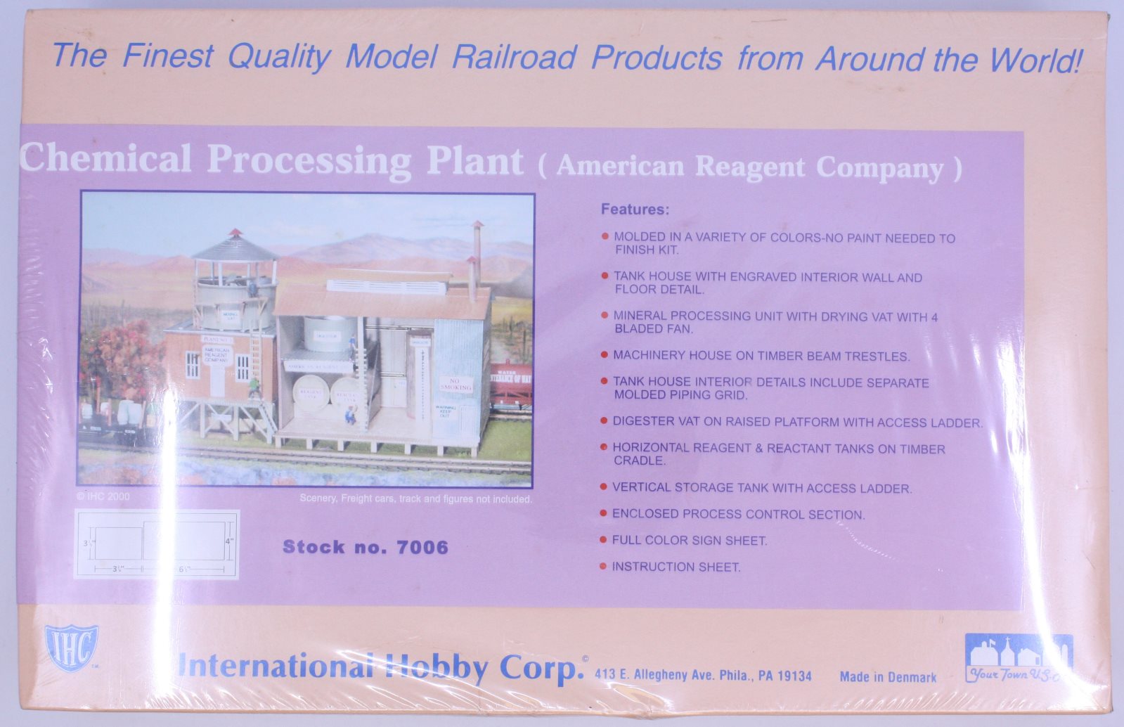 IHC 7006 HO Chemical Processing Plant (American Reagent Company) Building Kit