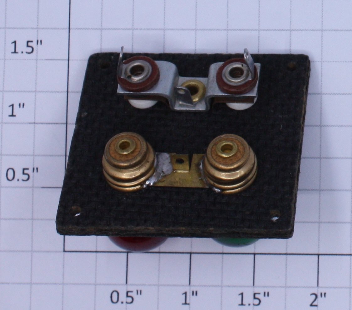 Acme 498X O Gauge Flush Mount Switch Control Panel with Bulbs