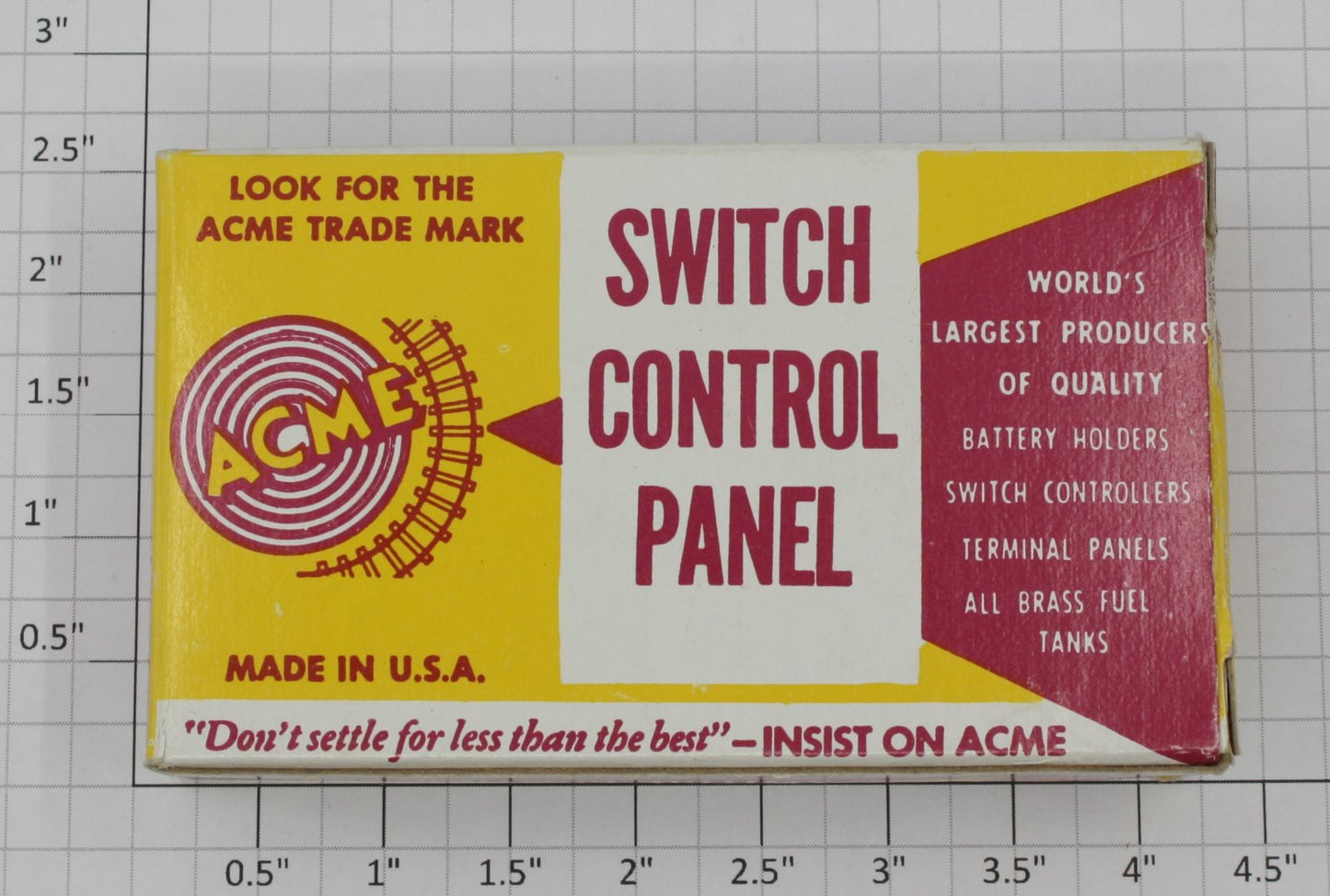 Acme 301 O Gauge Flush Mount 2-Button Panel Switch