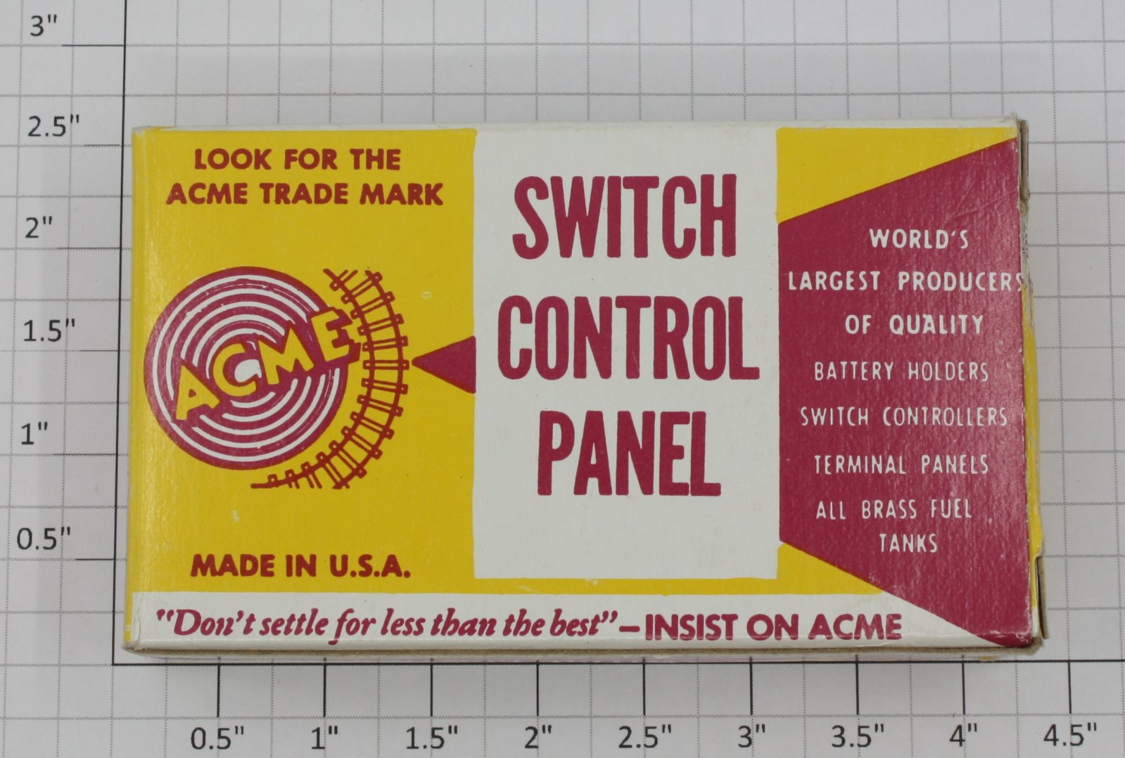 Acme 301 O Gauge Flush Mount 2-Button Panel Switch