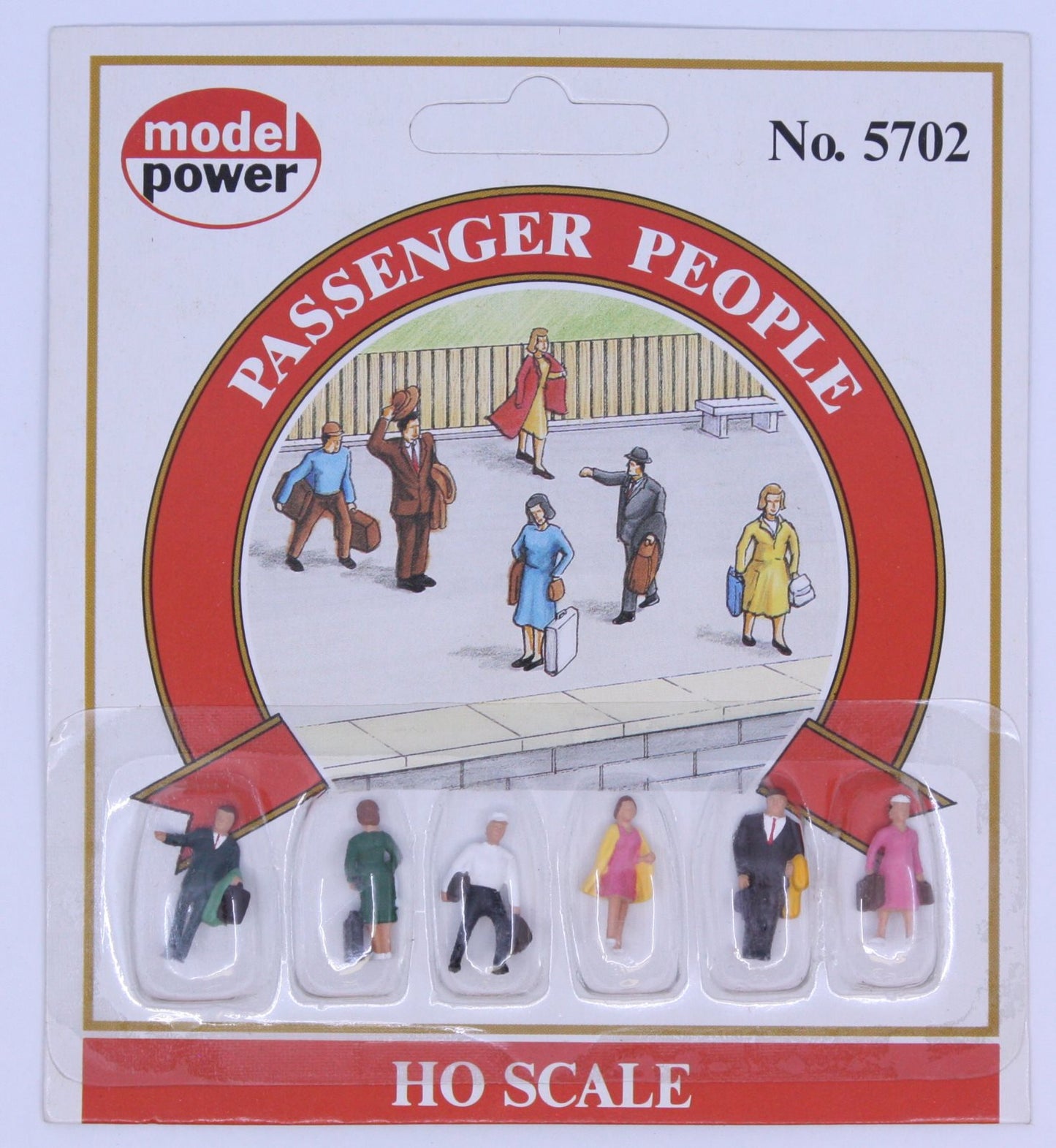 Model Power 5702 HO Passenger Figures (Set of 6)