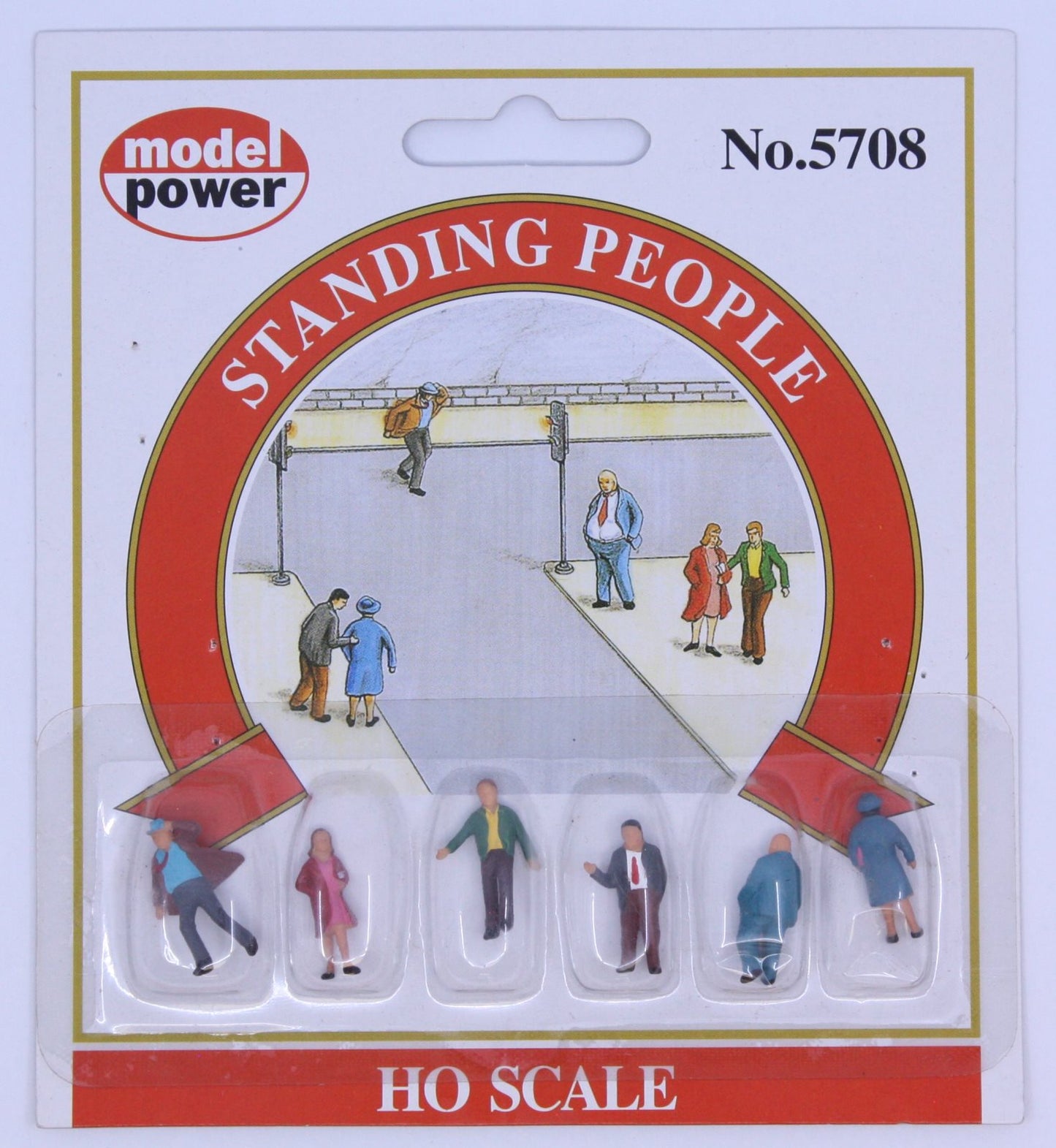 Model Power 5708 HO Standing People Figures (Set of 6)