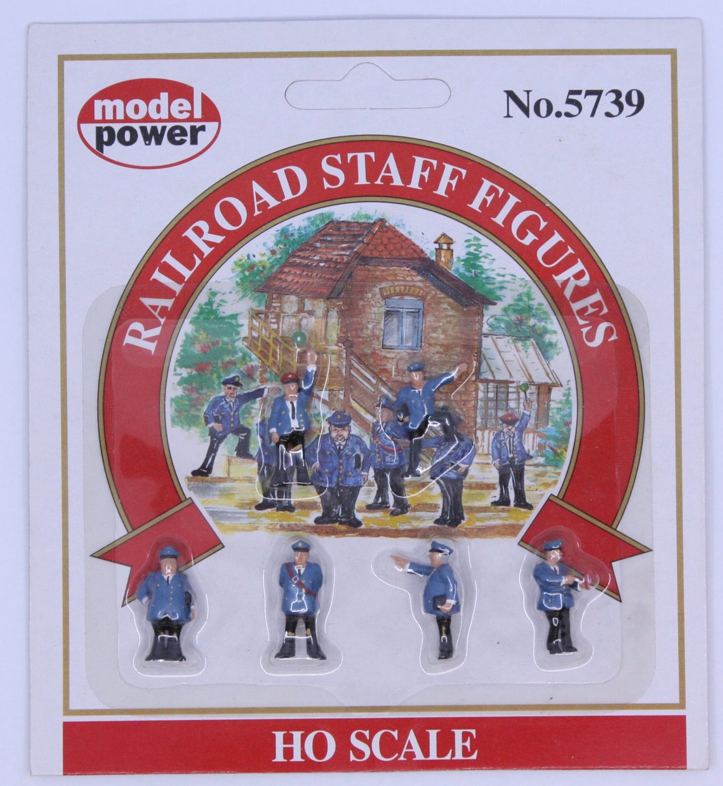Model Power 5739 HO Scale Railroad Staff Figures (Pack of 6)