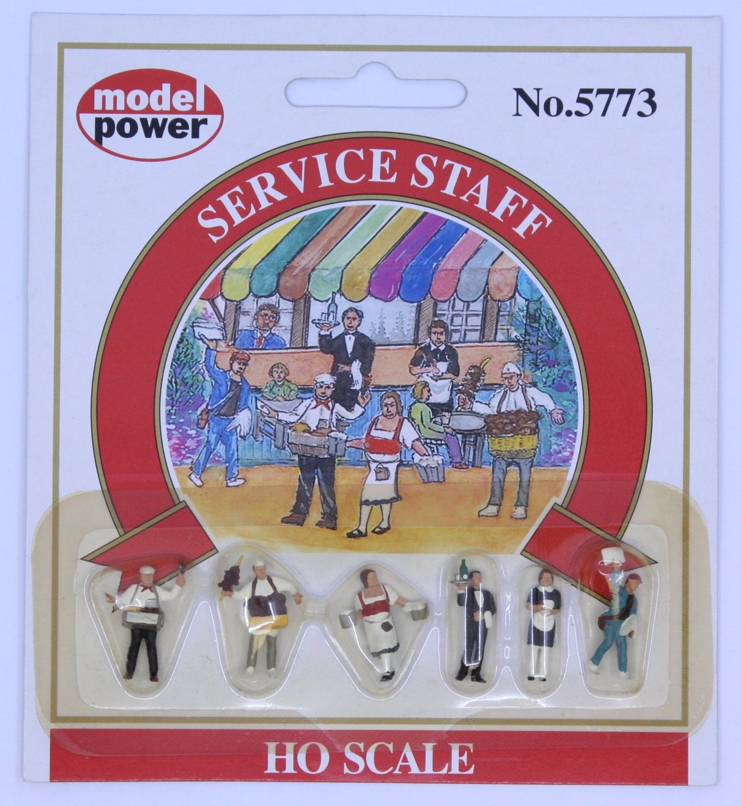 Model Power 5773 HO Household Service Staff Figures (Set of 6)