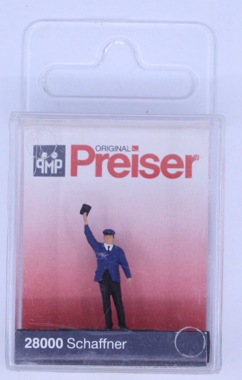 Preiser 28000 HO Railway Personel Conductor with Arm Raised Figure