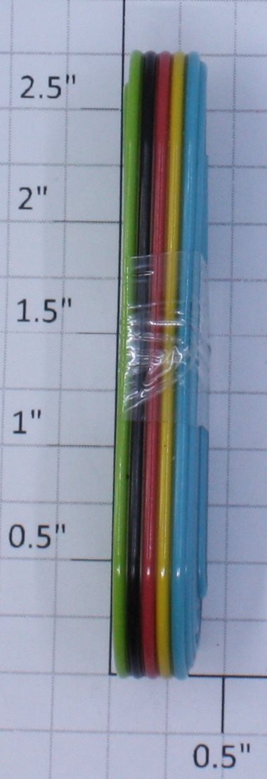 Atlas 1000X-40L 5-Conductor Rainbow Light Colors Flat Wire