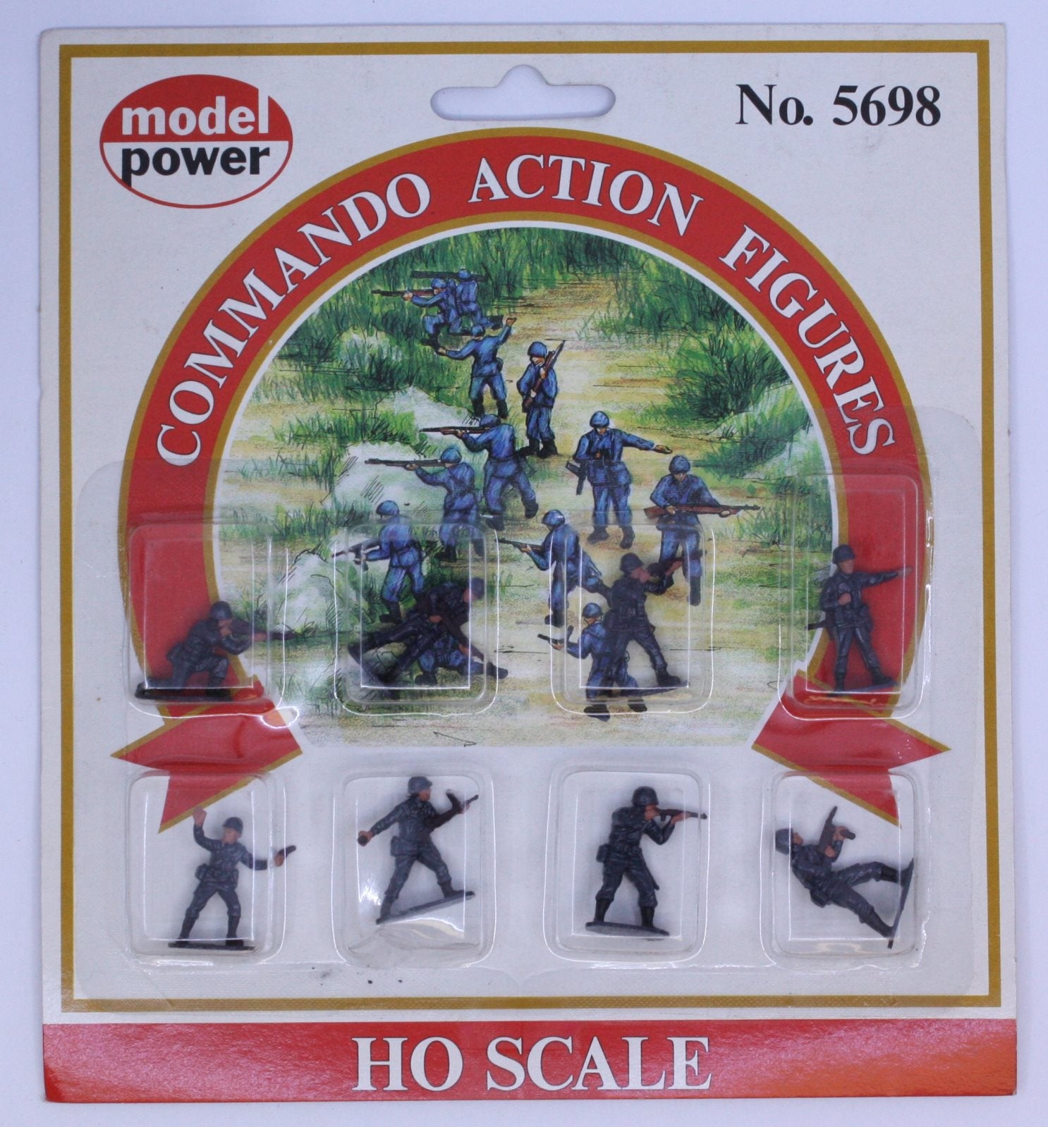 Model Power 5698 HO Command Action Figures (Set of 8)