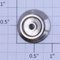 American Flyer 4696-7 Nickel Solid 7/8" Standard Gauge Front Truck Wheel