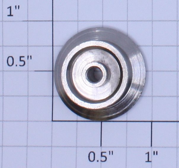 American Flyer 4696-7 Nickel Solid 7/8" Standard Gauge Front Truck Wheel